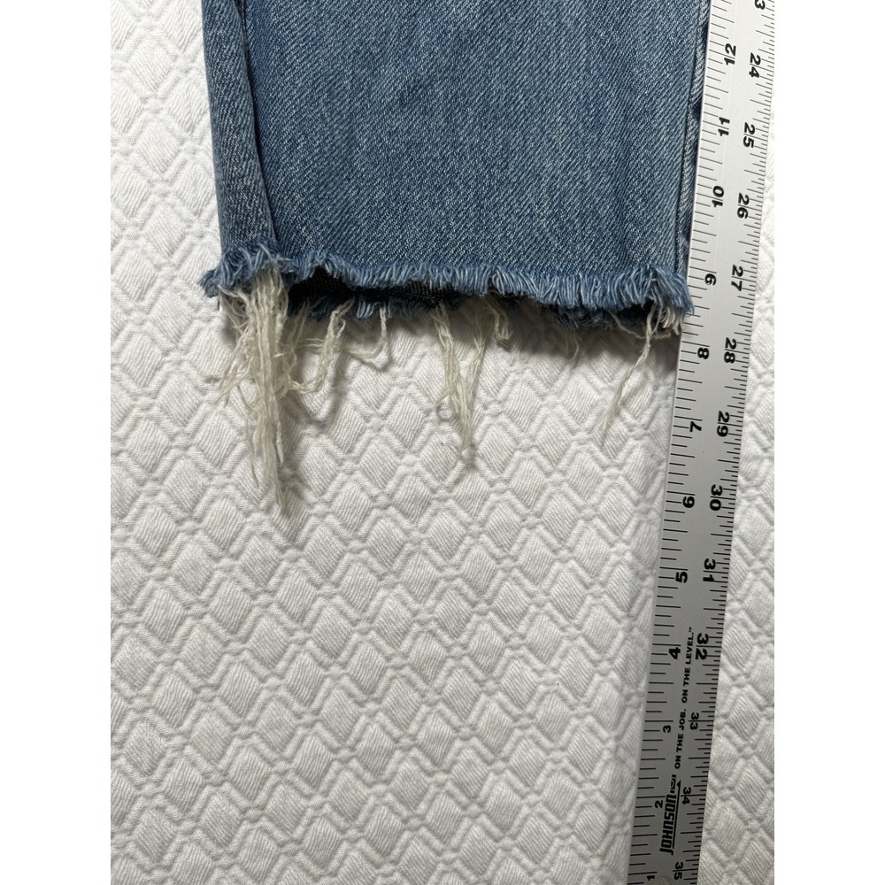 Judy Blue Jeans Womens 5/27 Blue Straight Fit Mid Rise Distressed Stretch Denim - Picture 6 of 8